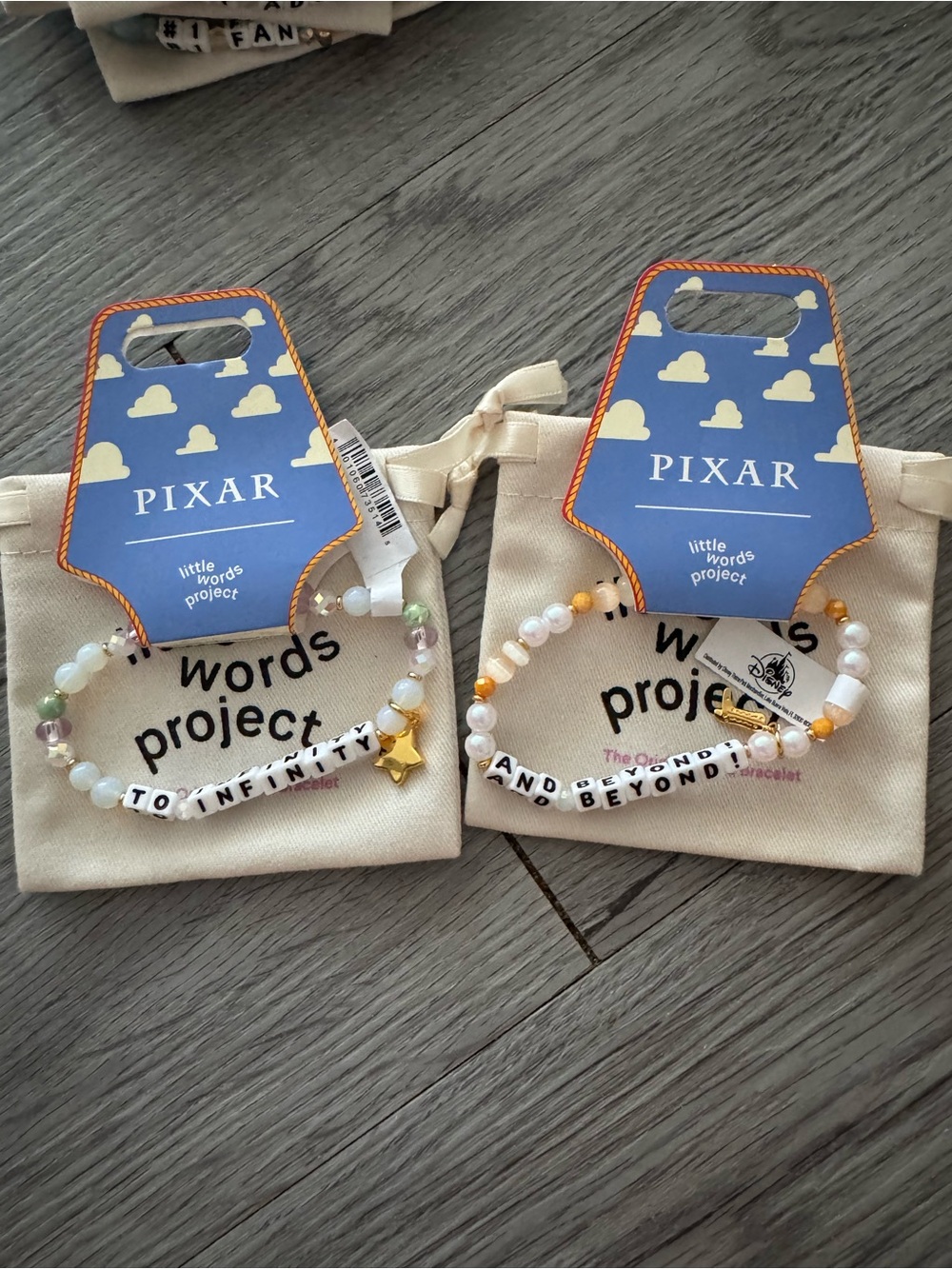 Pixar x Little Words Project 'To Infinity and Beyond' Beaded Bracelet